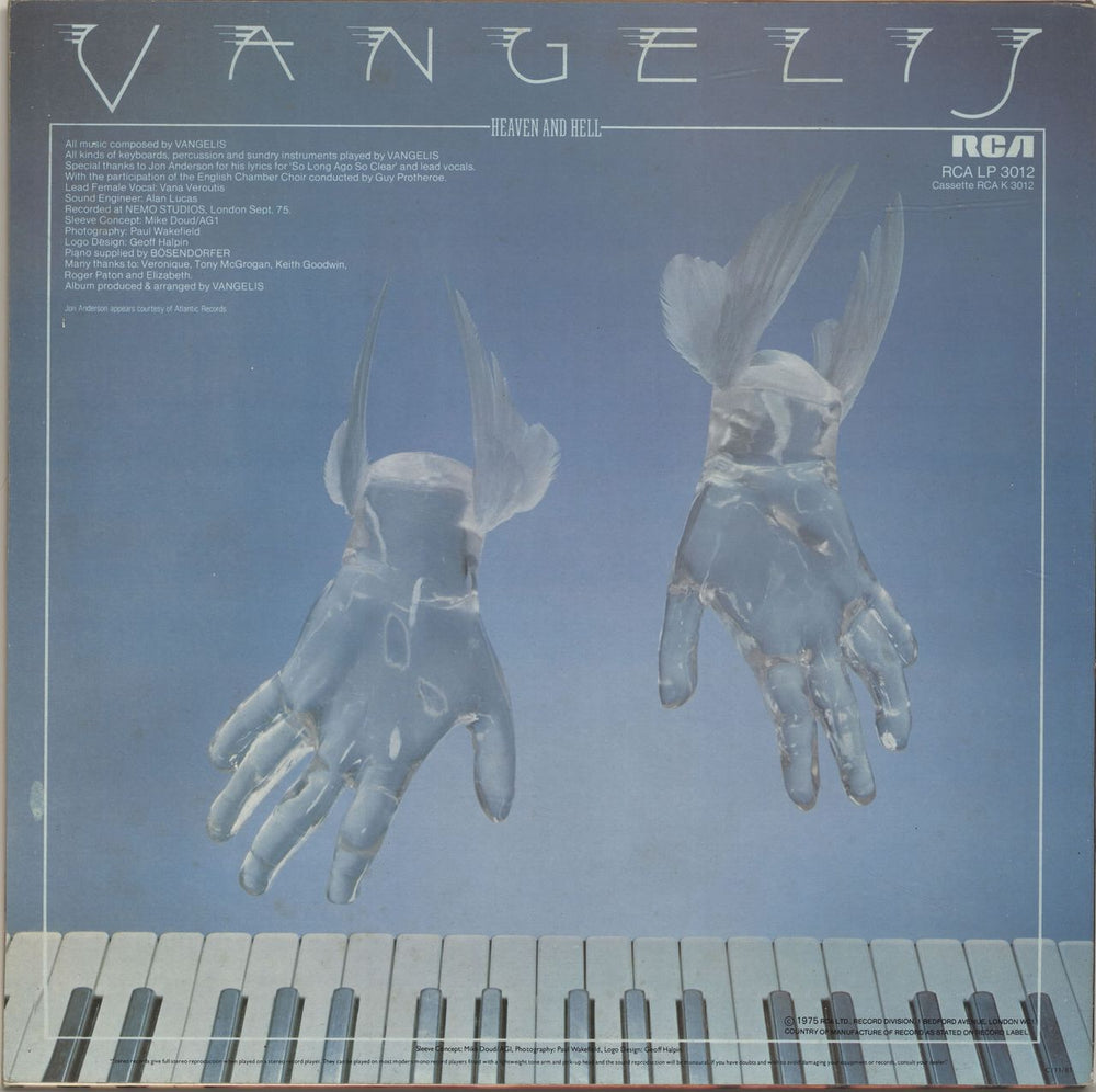 Vangelis Heaven And Hell UK vinyl LP album (LP record)