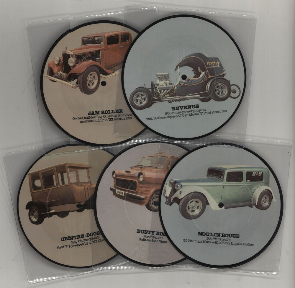 Various-50s/Rock & Roll/Rockabilly Complete Set Of Cruisin' Series Picture Discs UK 7" vinyl picture disc (7 inch picture disc single) LIG9011-20