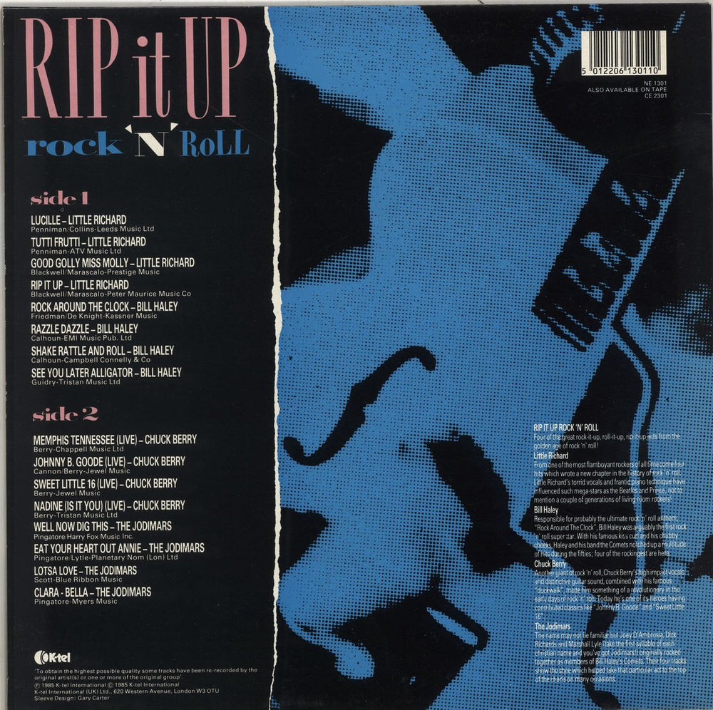 Various-50s/Rock & Roll/Rockabilly Rip It Up Rock 'n' Roll UK vinyl LP album (LP record) 5012206130110