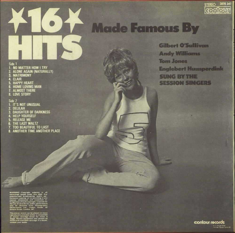 Various-60s & 70s 16 Hits (Made Famous By) UK vinyl LP album (LP record)