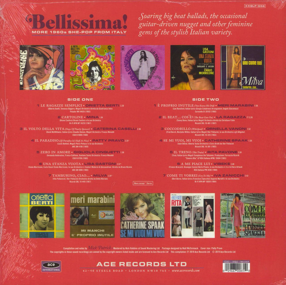 Various-60s & 70s Bellissima! More 1960s She-Pop From Italy - White Vinyl - Sealed UK vinyl LP album (LP record)