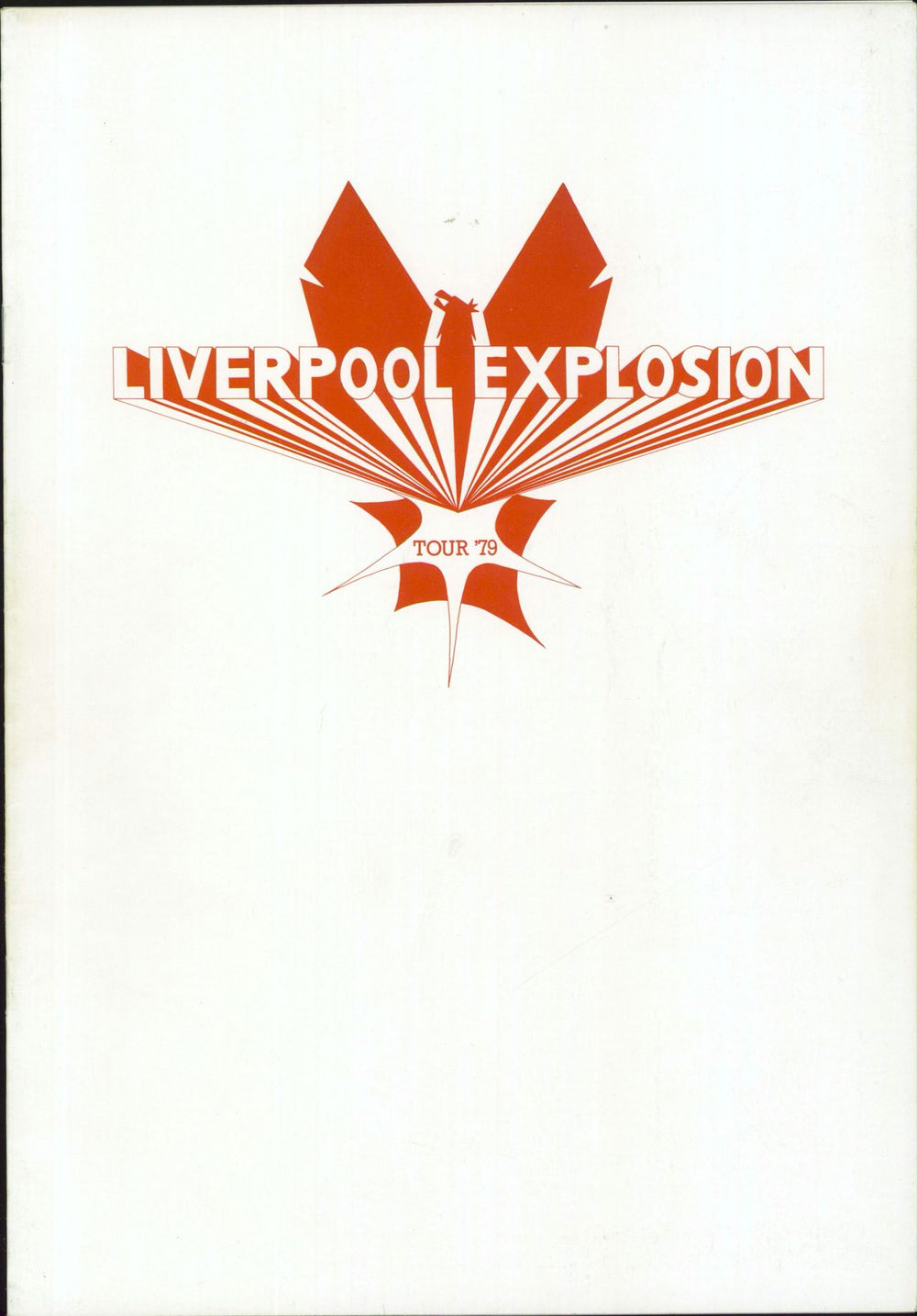 Various-60s & 70s Liverpool Explosion Tour '79 + Ticket Stub & Flyer UK tour programme PROGRAMME, TICKET & FLYER