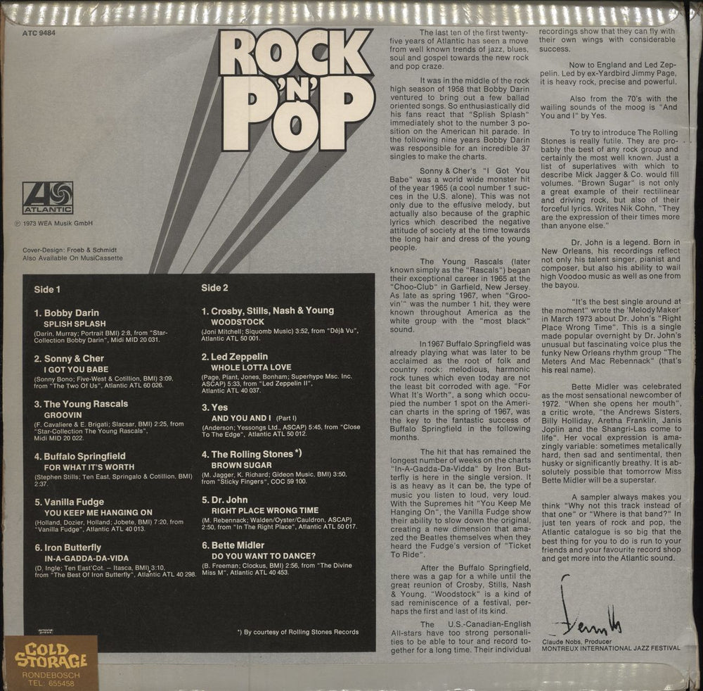 Various-60s & 70s Rock 'N' Pop - 25 The Atlantic Years South African vinyl LP album (LP record)