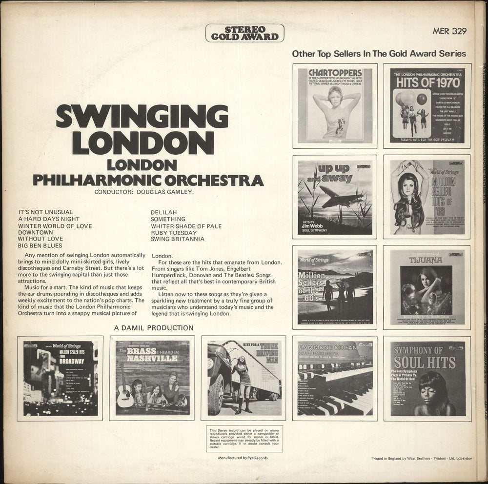 Various-60s & 70s Swinging London UK vinyl LP album (LP record)