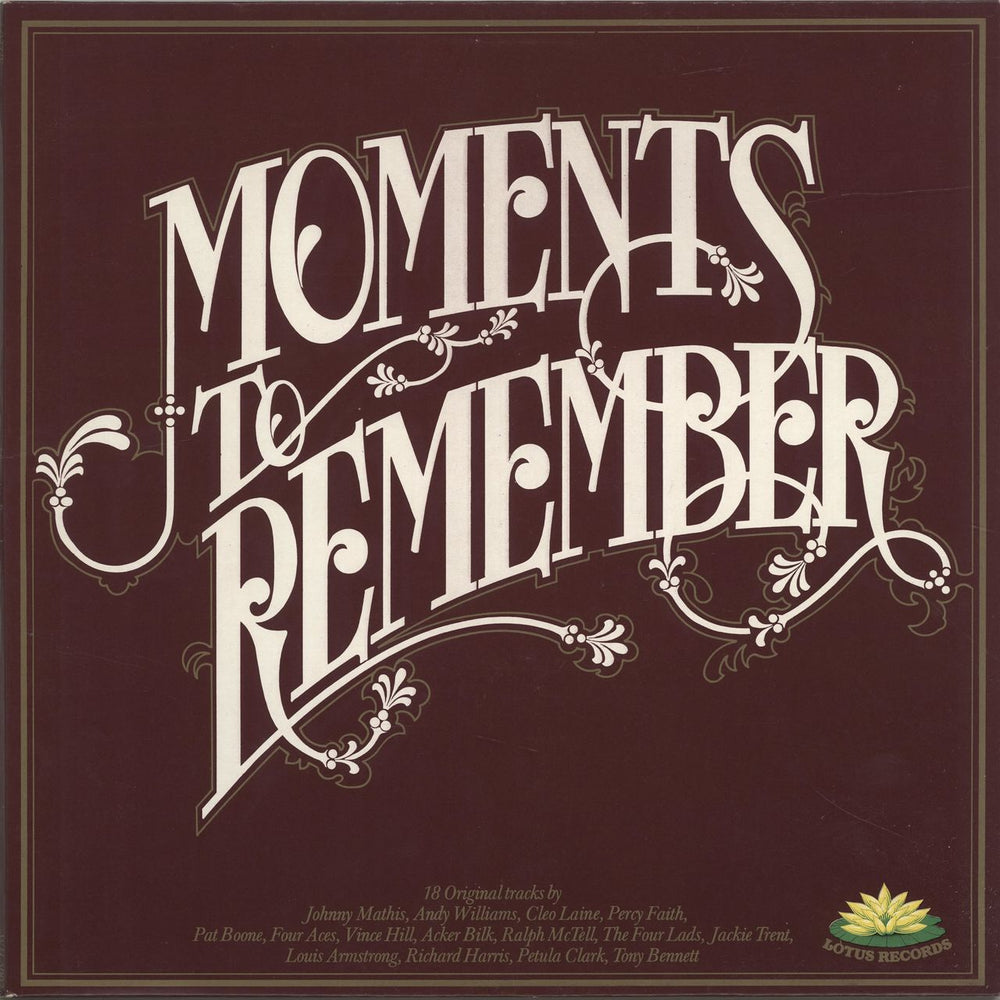 Various Artists Moments To Remember UK vinyl LP album (LP record) WH5002