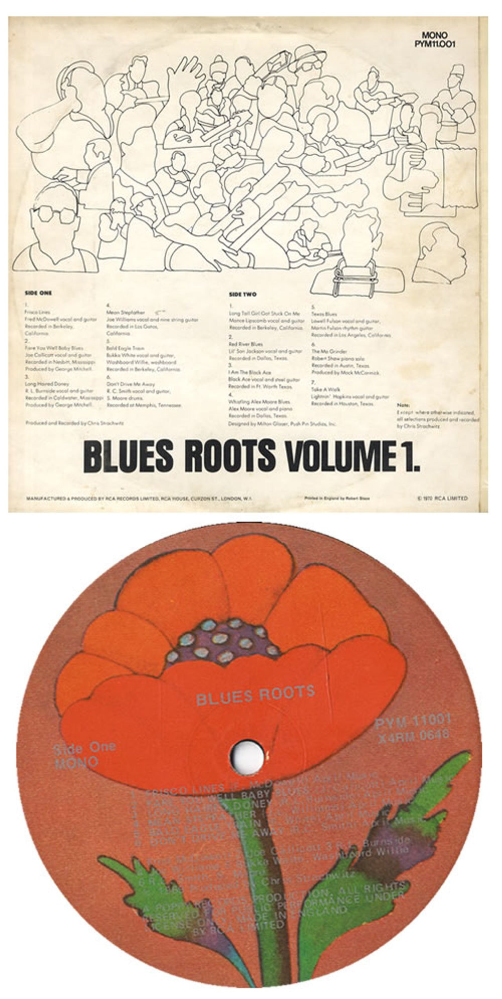 Various-Blues & Gospel Blues Roots Volume 1 UK vinyl LP album (LP record) V-BLPBL563345