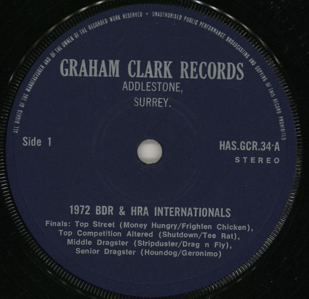 Various-Cars & Motor Sports Big Sounds Of The Drags UK 7" vinyl single (7 inch record / 45) XDV07BI760929