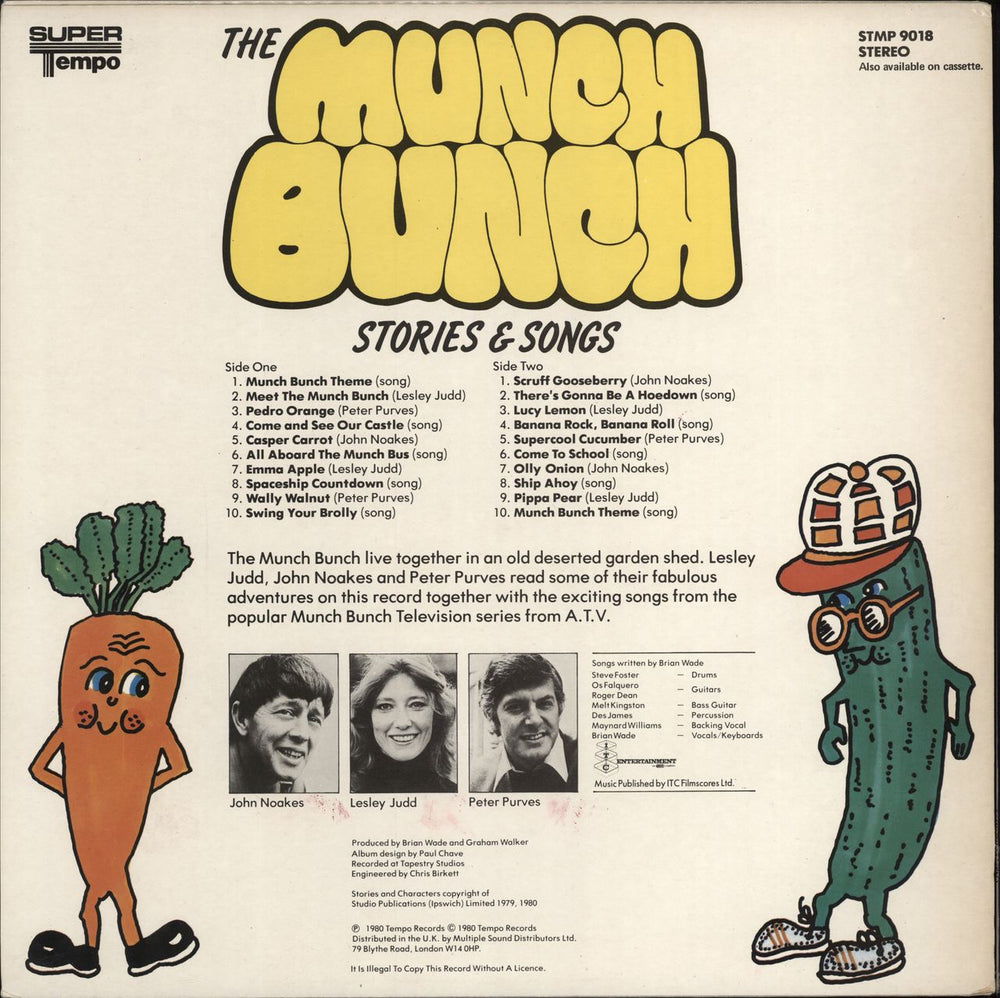Various-Childrens The Munch Bunch: Stories and Songs UK vinyl LP album (LP record)