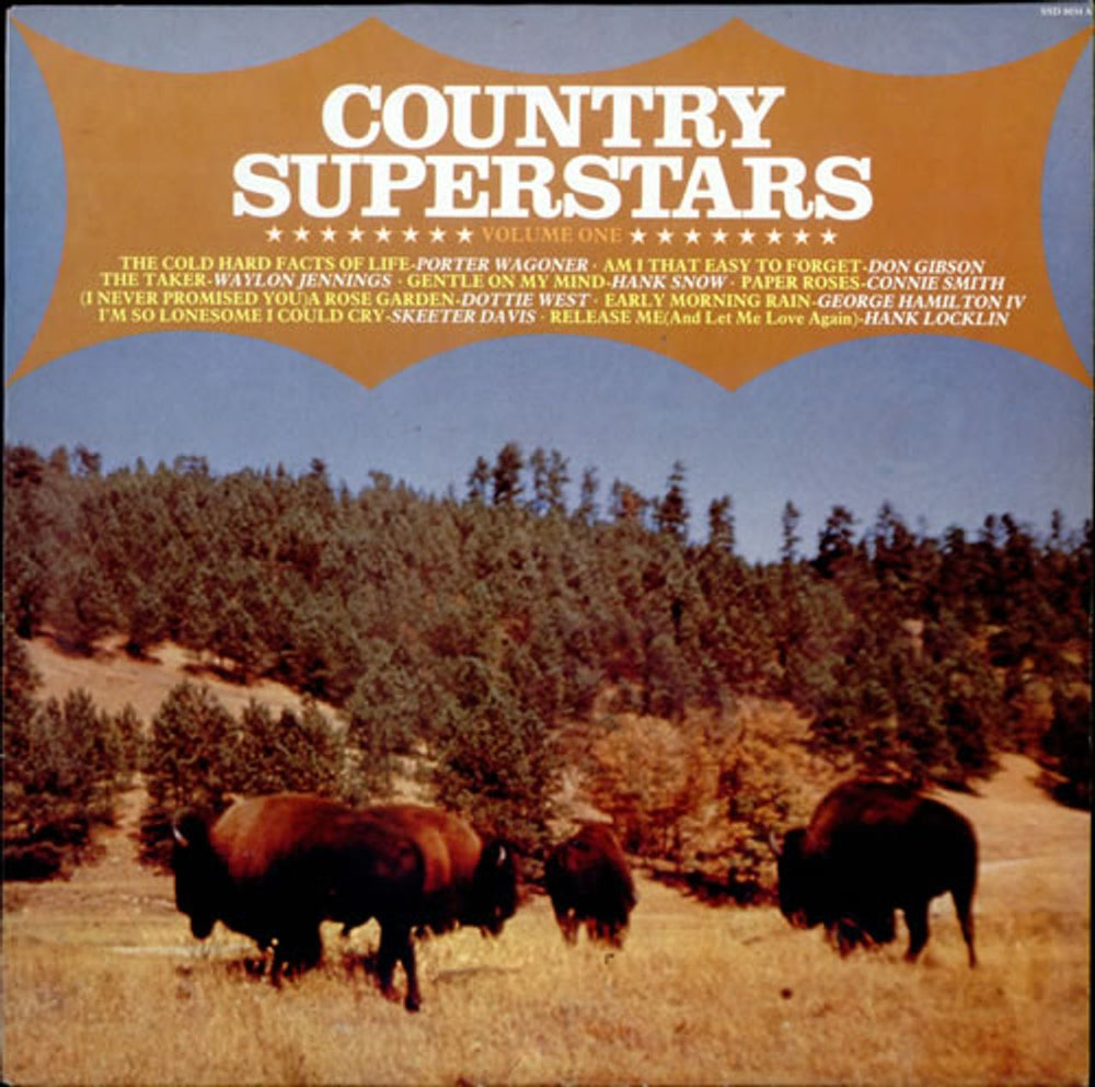 Various-Country Country Superstars Volume One UK vinyl LP album (LP record) SSD8034A