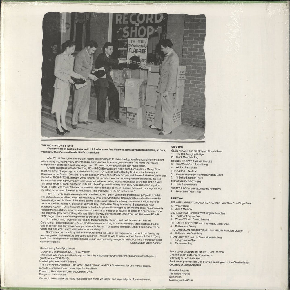 Various-Country The Rich-R-Tone Story US vinyl LP album (LP record)