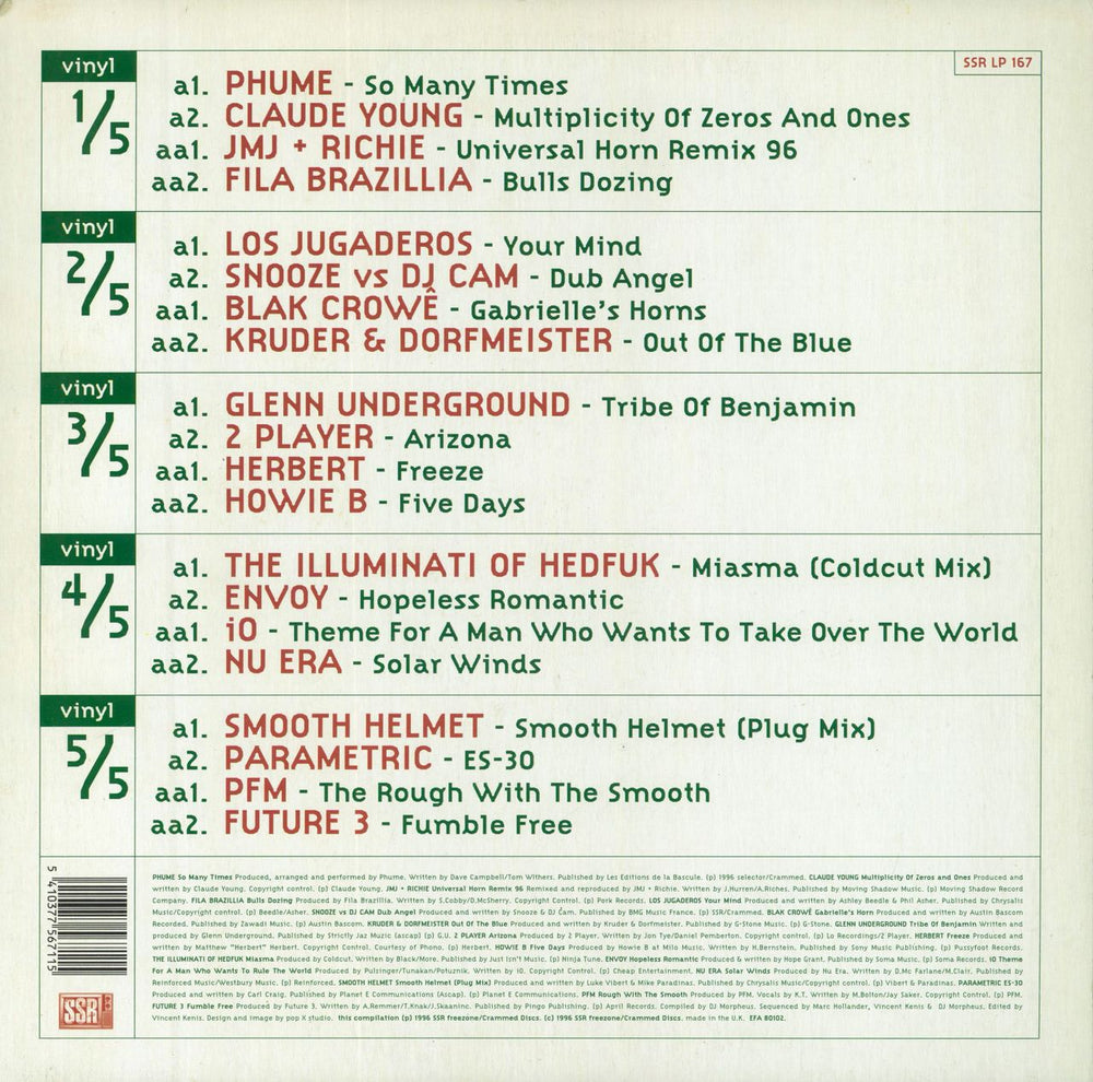 Various-Dance Freezone 3 : Horizontal Dancing Belgian 5-LP vinyl album record set 5410377567115