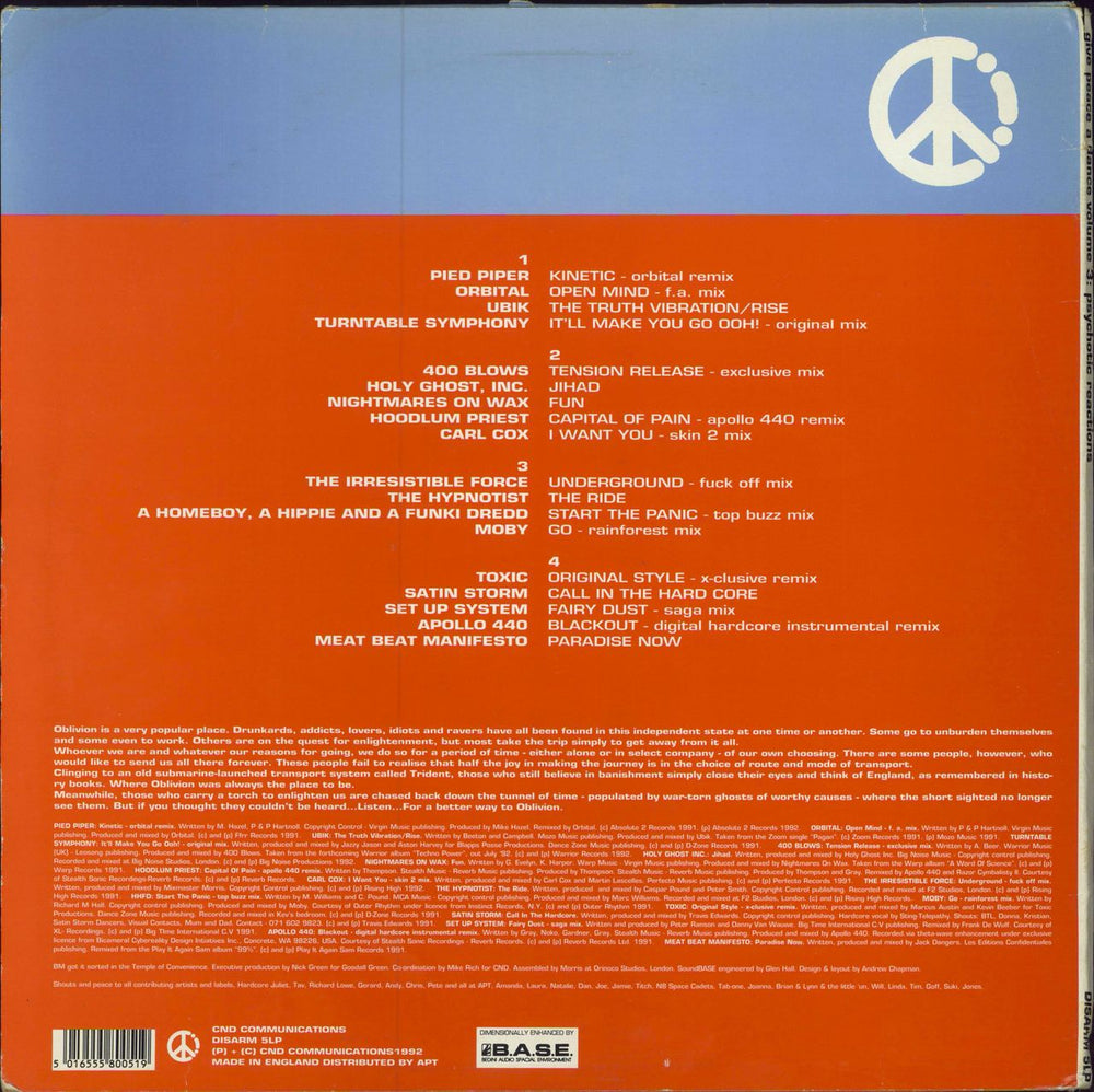 Various-Dance Give Peace A Dance Volume 3 - Psychotic Reactions UK 2-LP vinyl record set (Double LP Album) 5016555800519