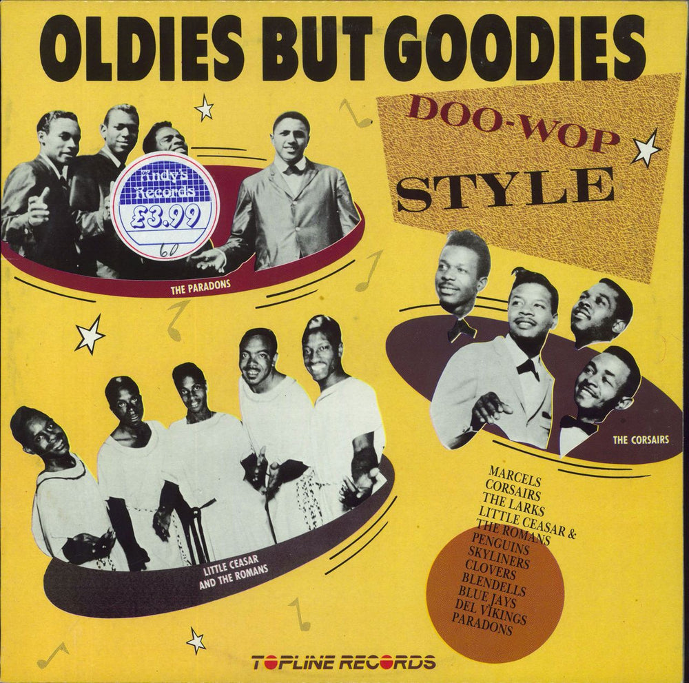 Various-Doo-Wop & Vocal Oldies But Goodies - Doo Wop Style UK vinyl LP album (LP record) TOP161