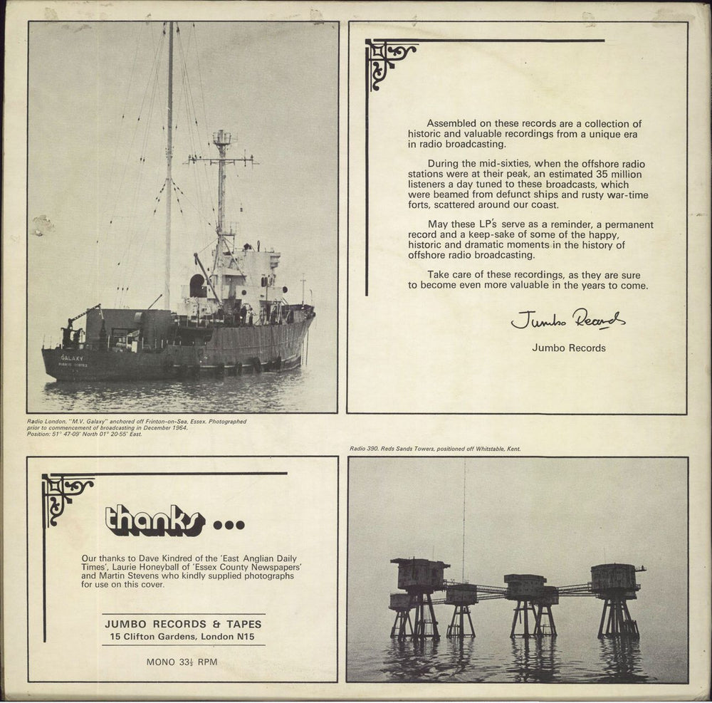 Various-Film, Radio, Theatre & TV 10 Years Of Offshore Radio - 2nd UK 2-LP vinyl record set (Double LP Album)