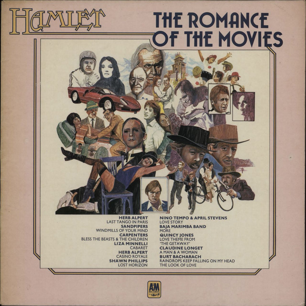 Various-Film, Radio, Theatre & TV The Romance Of The Movies UK vinyl LP album (LP record) AMLP8003