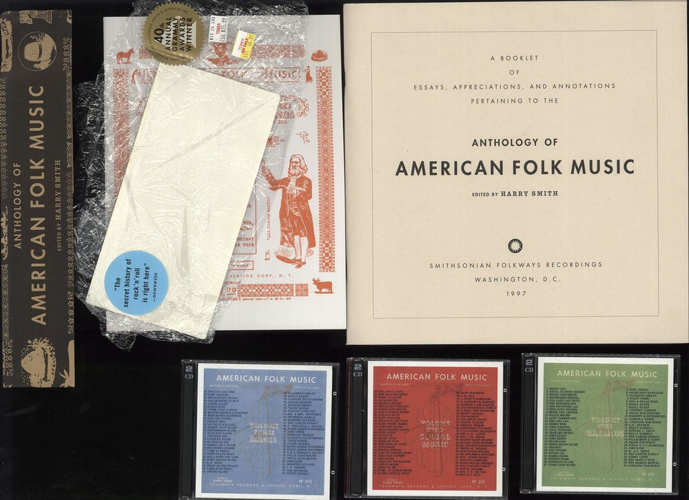 Various-Folk Anthology Of American Folk Music US CD Album Box Set V-FDXAN720776