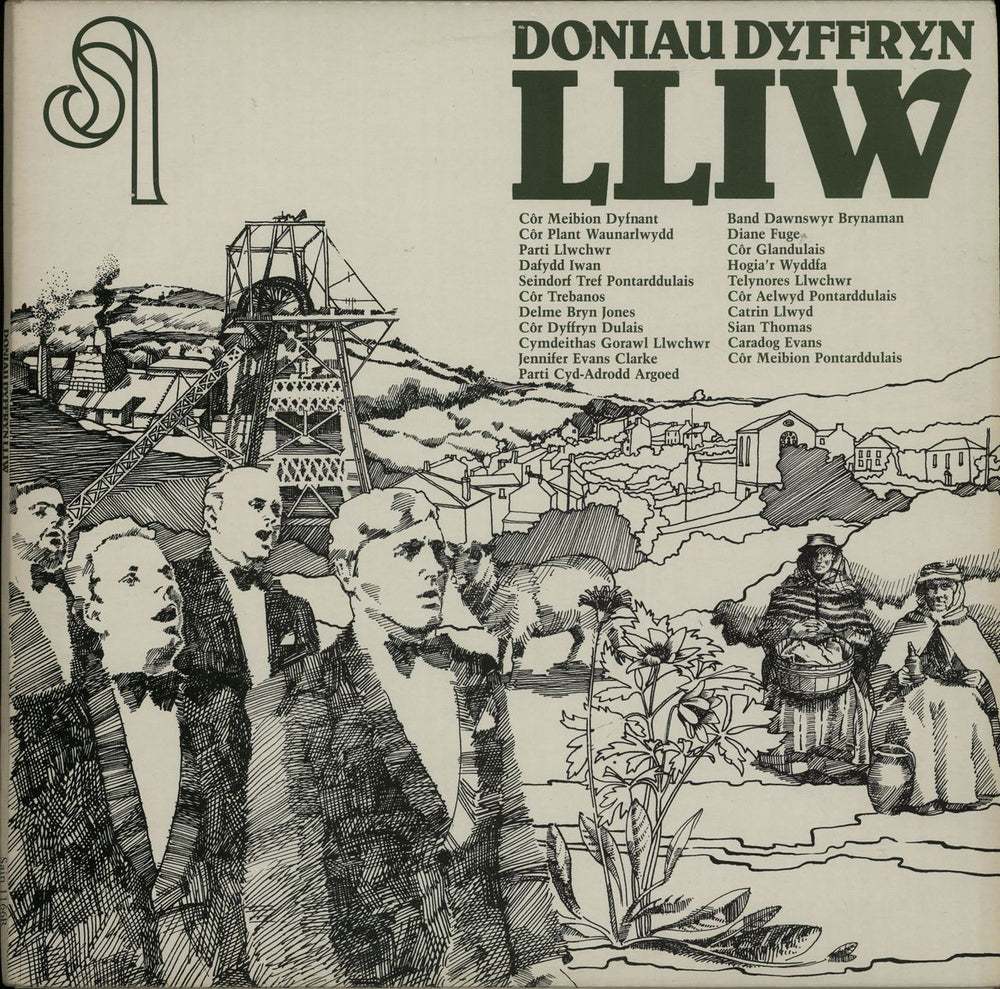 Various-Folk Doniau Dyffryn Lliw UK 2-LP vinyl record set (Double LP Album) SAIN1166R