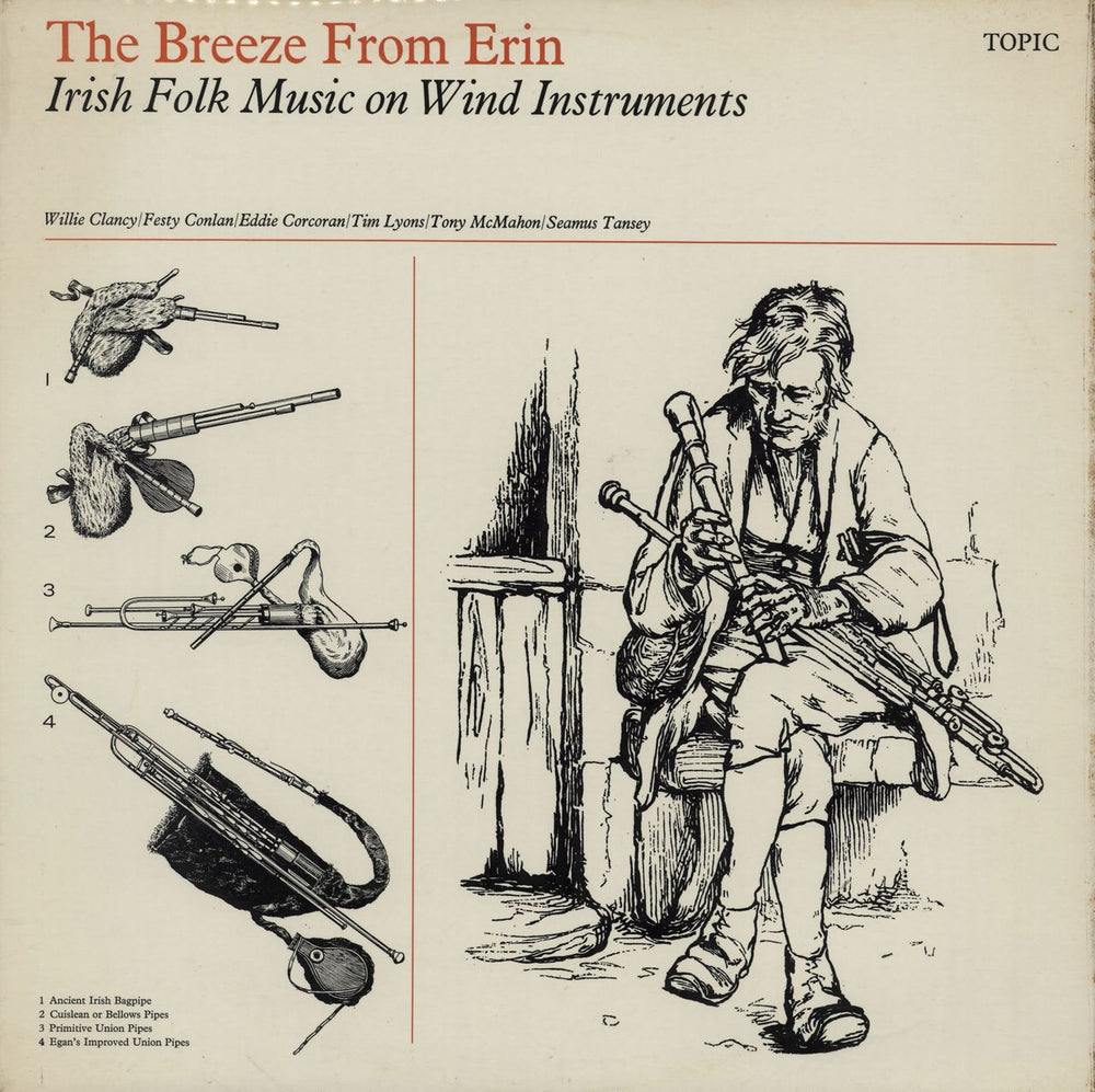 Various-Folk The Breeze From Erin - Irish Folk Music On Wind Instruments UK vinyl LP album (LP record) 12T184