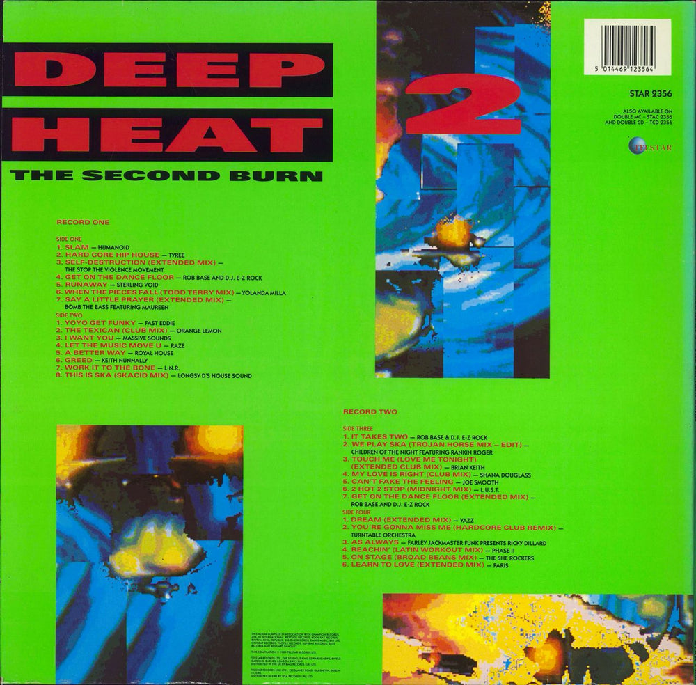 Various-Hip Hop & Rap Deep Heat 2 UK 2-LP vinyl record set (Double LP Album) 5014469123564