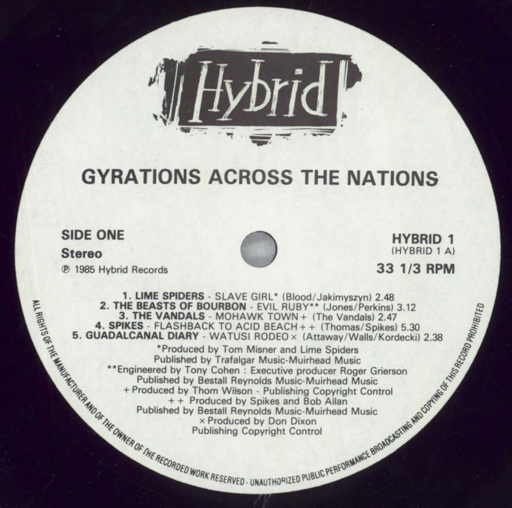 Various-Indie Hybrid (Gyrations Across The Nations) UK vinyl LP album (LP record) I-VLPHY825788