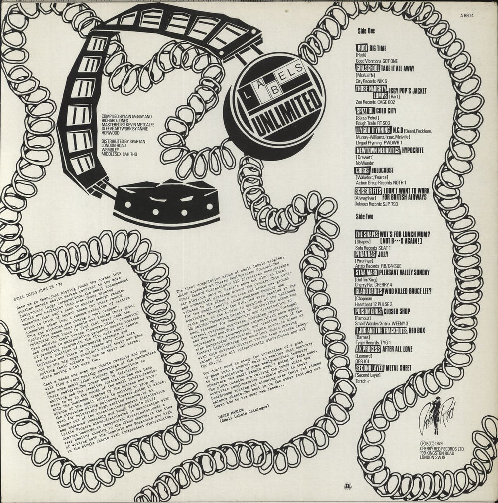 Various-Indie Labels Unlimited - The Second Record Collection UK vinyl LP album (LP record)