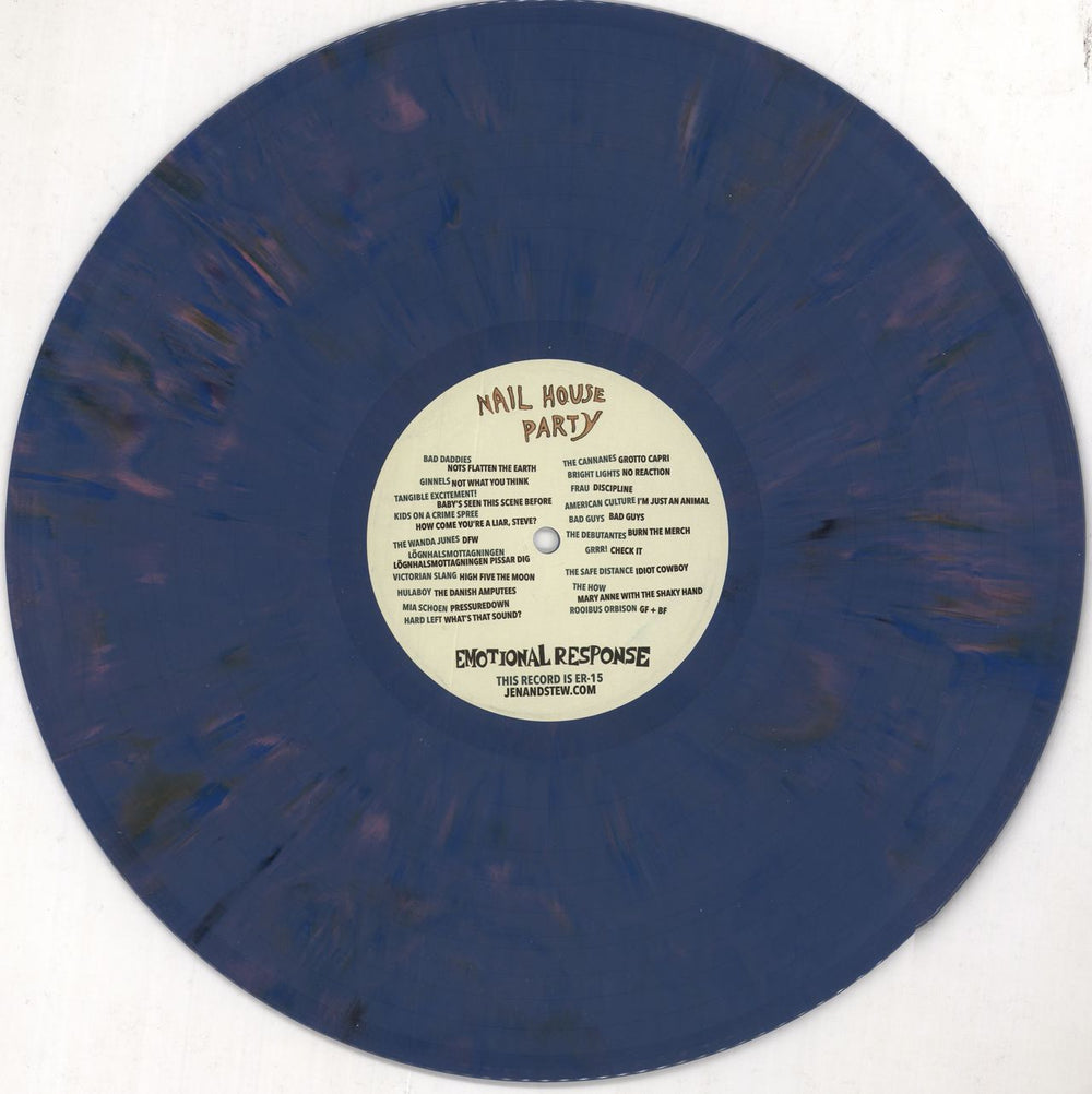 Various-Indie Nail House Party - Blue Splattered Vinyl US vinyl LP album (LP record) I-VLPNA728847
