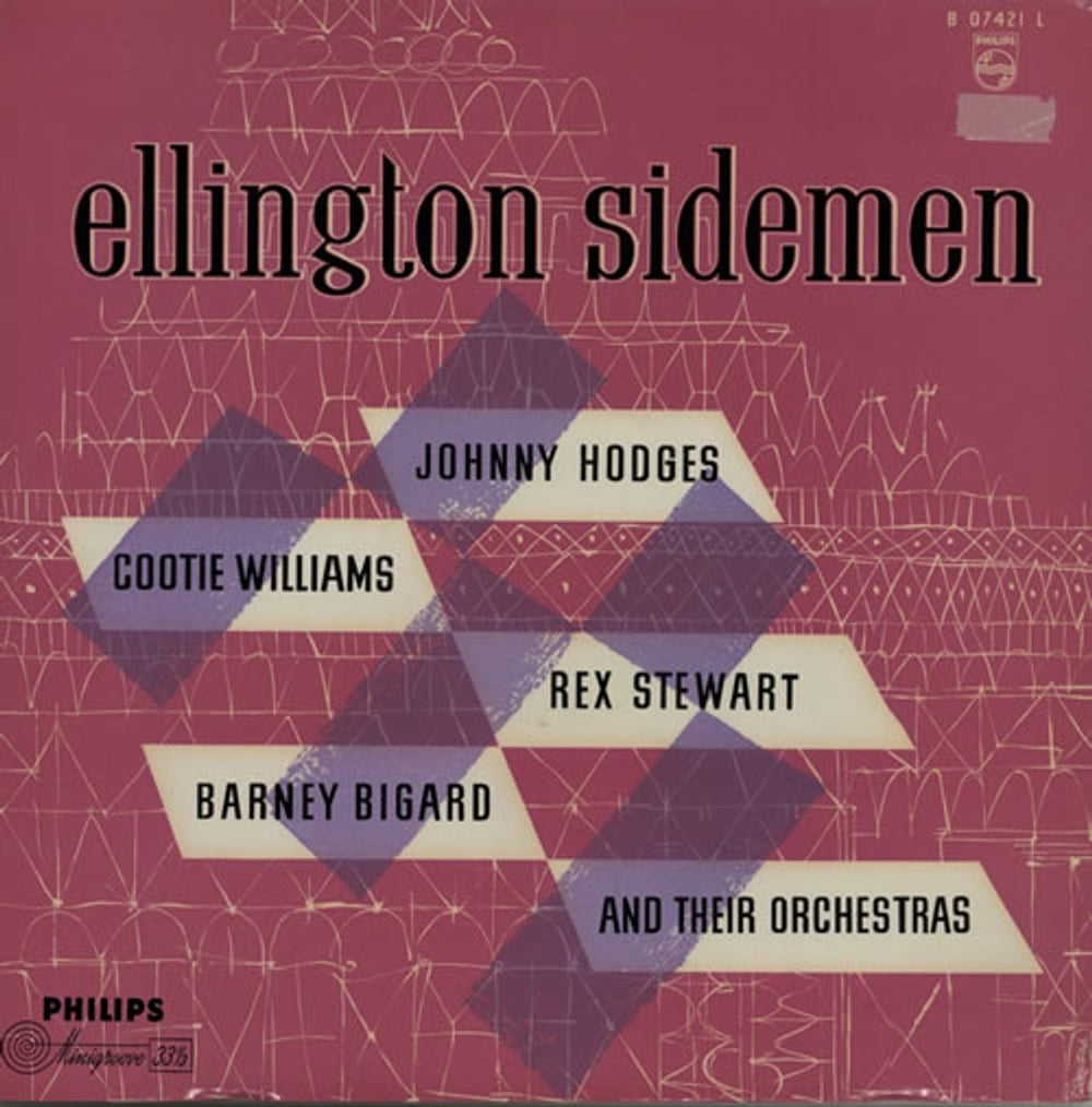 Various-Jazz Ellington Sidemen Dutch vinyl LP album (LP record) B07421L