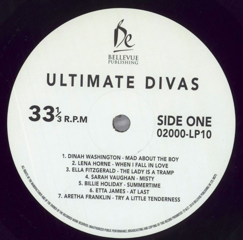 Various-Jazz Ultimate Divas UK vinyl LP album (LP record) V-JLPUL825576