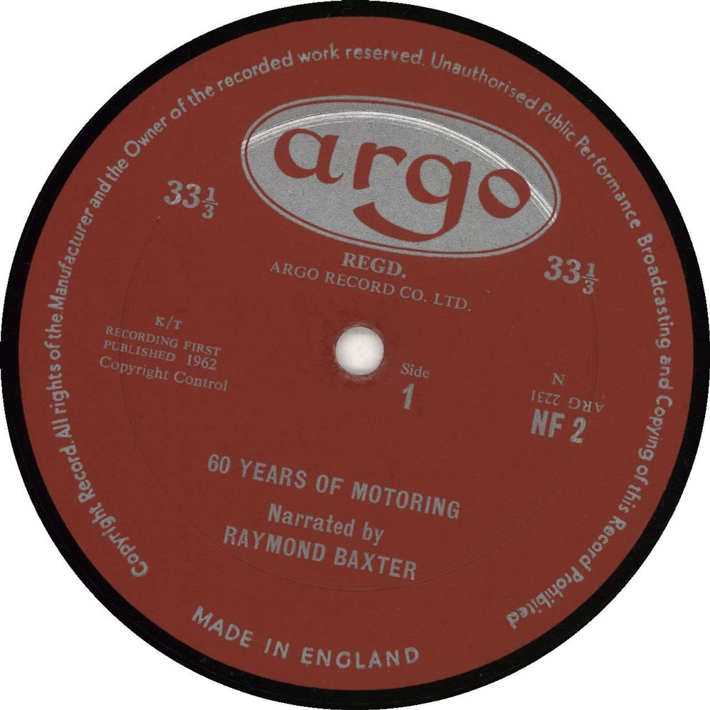 Various-Other Transport 60 Years Of Motoring UK vinyl LP album (LP record)