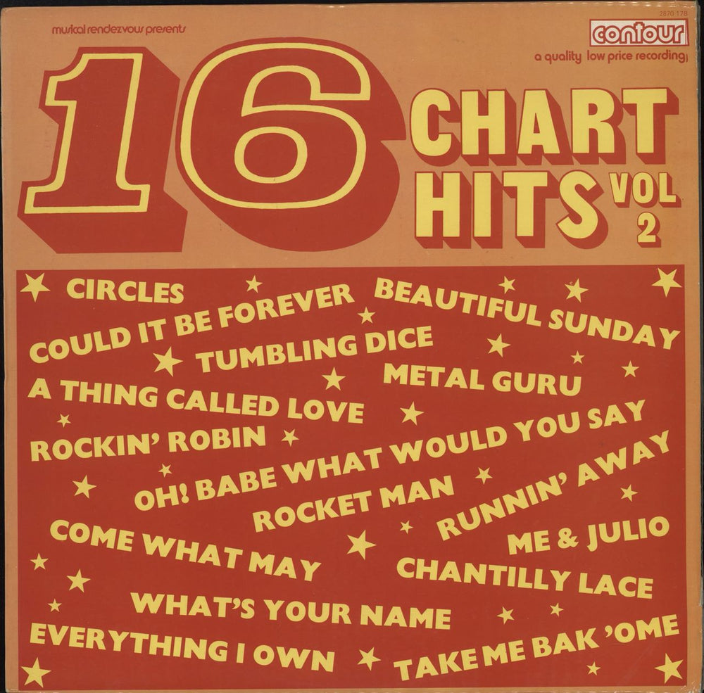 Various-Pop 16 Chart Hits Vol. 2 UK vinyl LP album (LP record) 2870178