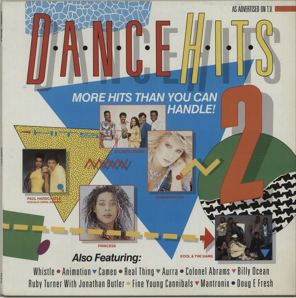 Various-Pop Dance Hits 2 UK vinyl LP album (LP record) TVLP13