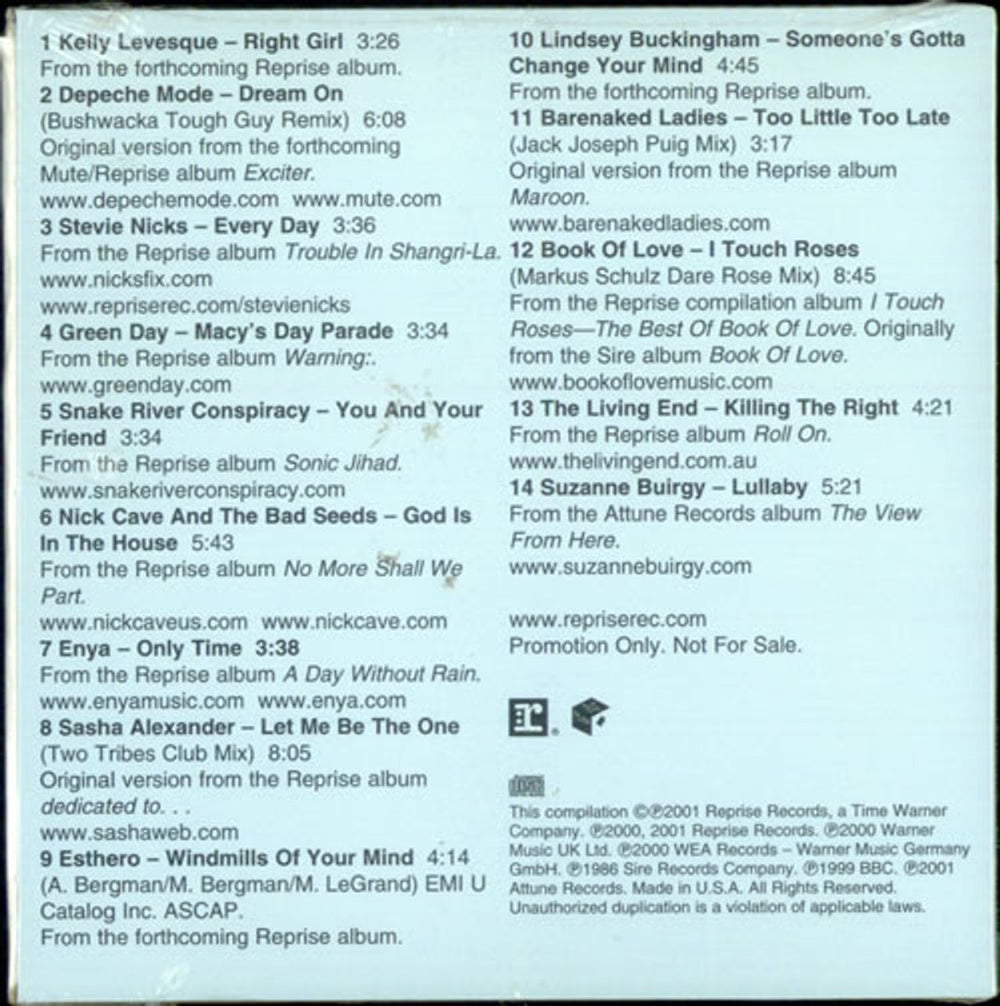 Various-Pop Glaad Media Awards - Sealed US Promo CD album (CDLP) 7VACDGL189074