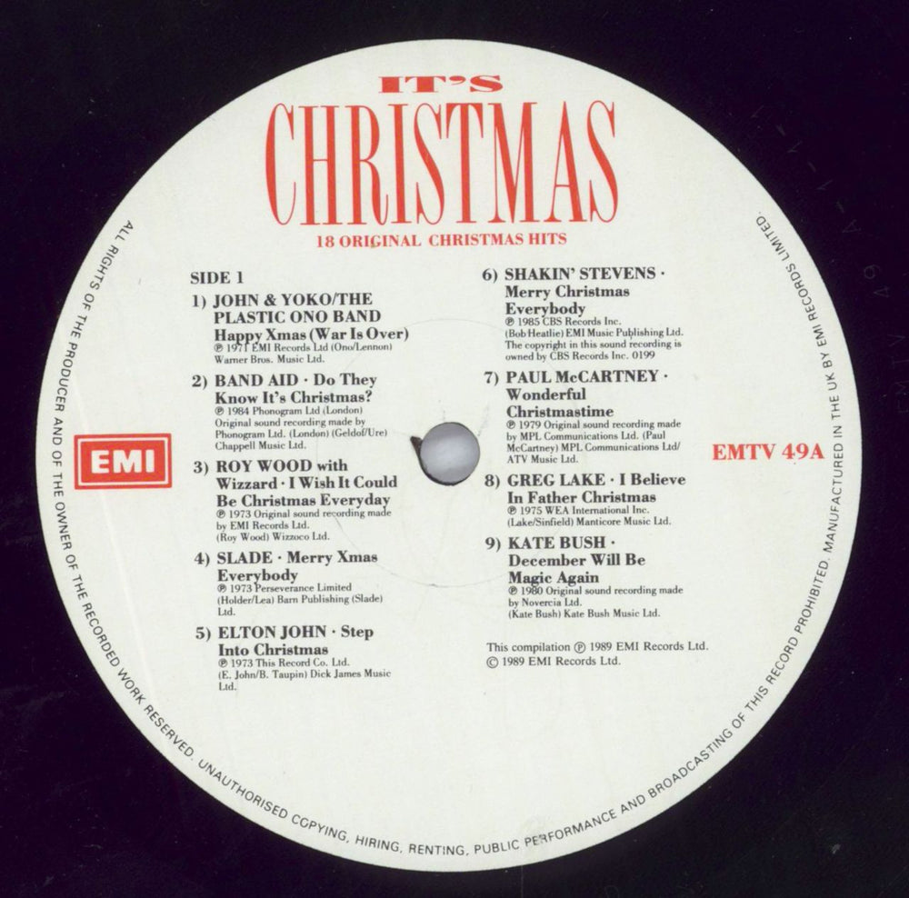 Various-Pop It's Christmas - EX UK vinyl LP album (LP record) 7VALPIT822881