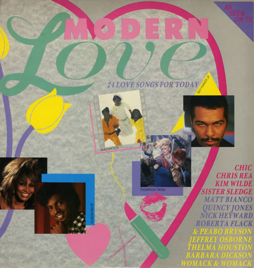 Various-Pop Modern Love UK 2-LP vinyl record set (Double LP Album) NE1286