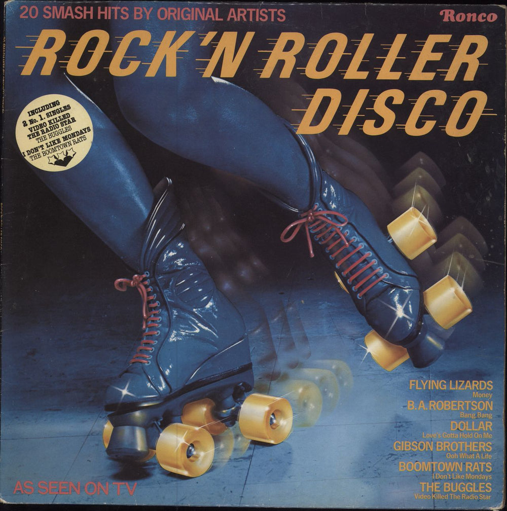 Various-Pop Rock 'N Roller Disco - Hype Sticker UK vinyl LP album (LP record) RTL2040