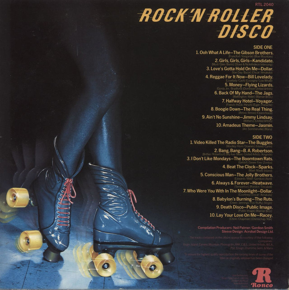 Various-Pop Rock 'N Roller Disco - Stickered Sleeve UK vinyl LP album (LP record)