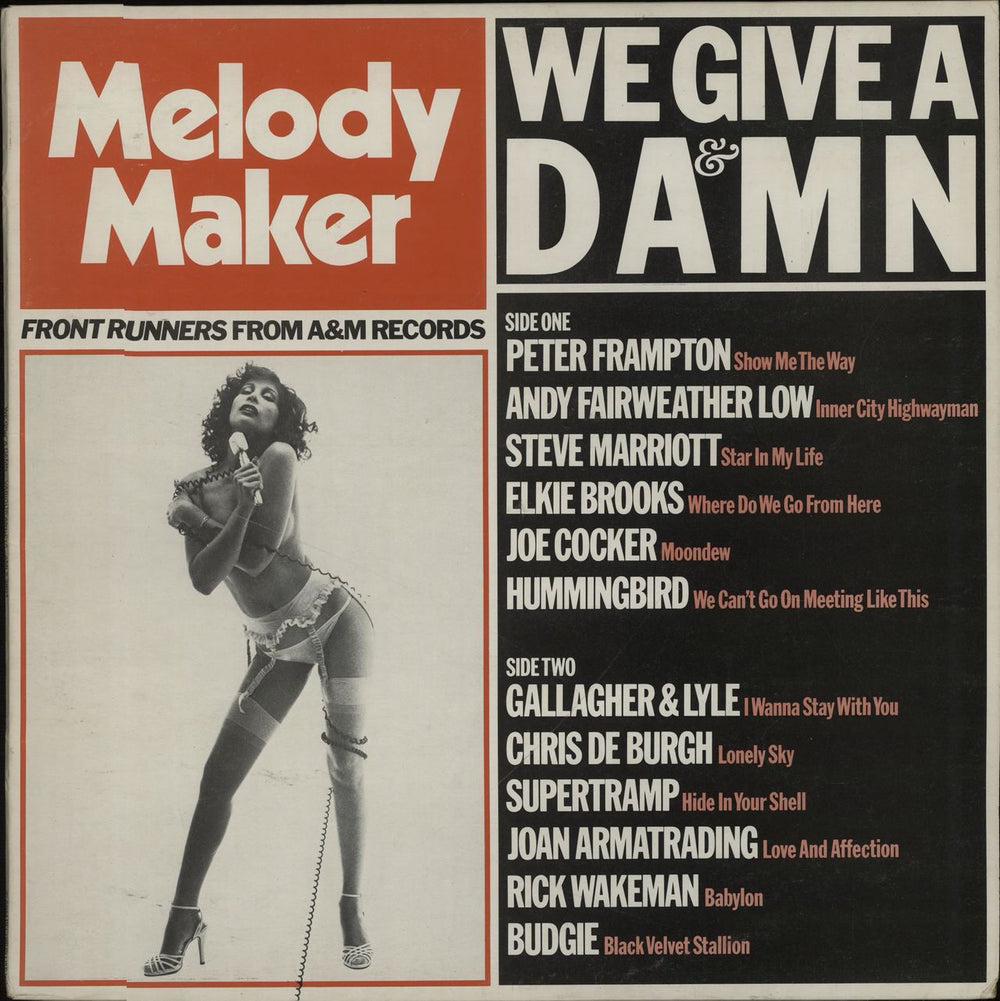 Various-Pop We Give A Damn UK vinyl LP album (LP record) AMLX3804