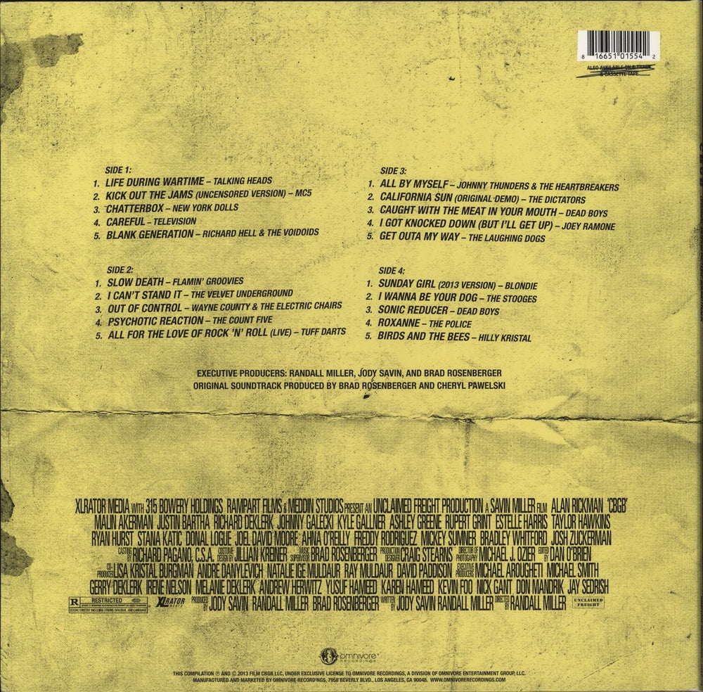 Various-Punk & New Wave CBGB (Original Motion Picture Soundtrack) - Pink Vinyl US 2-LP vinyl record set (Double LP Album) 816651015542