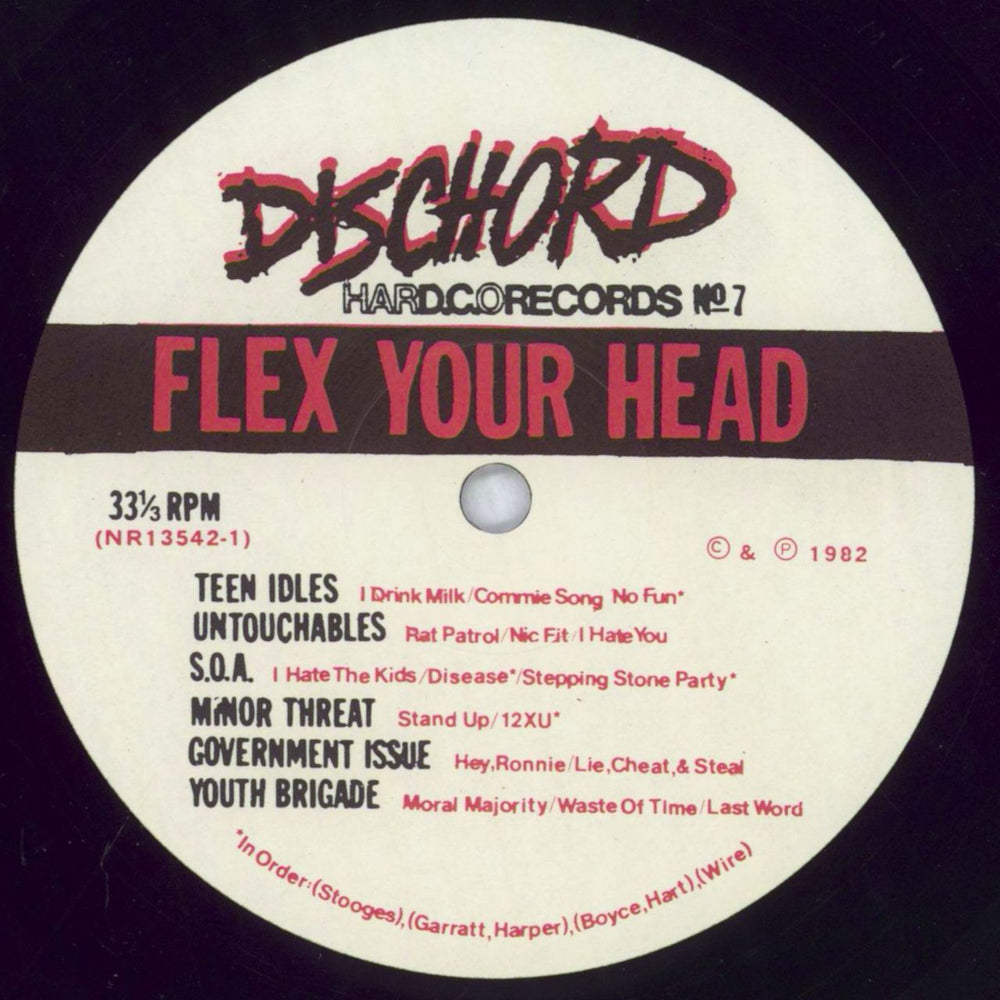 Various-Punk & New Wave Flex Your Head - $5.00 Blurry Sleeve US vinyl LP album (LP record) PVALPFL824151