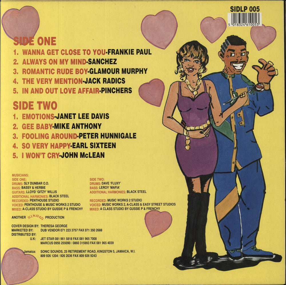 Various-Reggae & Ska Sinbad Production Present: Romantic Ragga - Vol. 2 UK vinyl LP album (LP record) 5018324610053