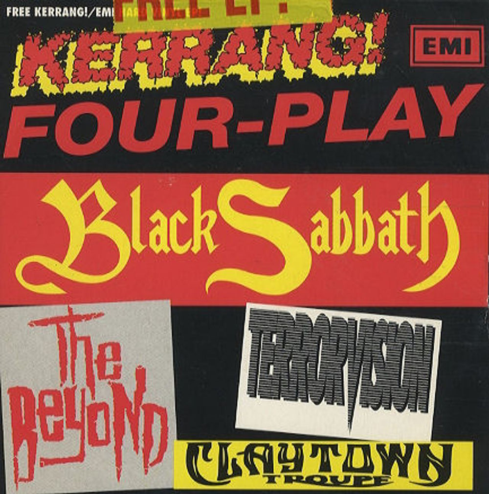 Various-Rock & Metal Kerrang Four Play EP UK 7" vinyl single (7 inch record / 45) KEMI1