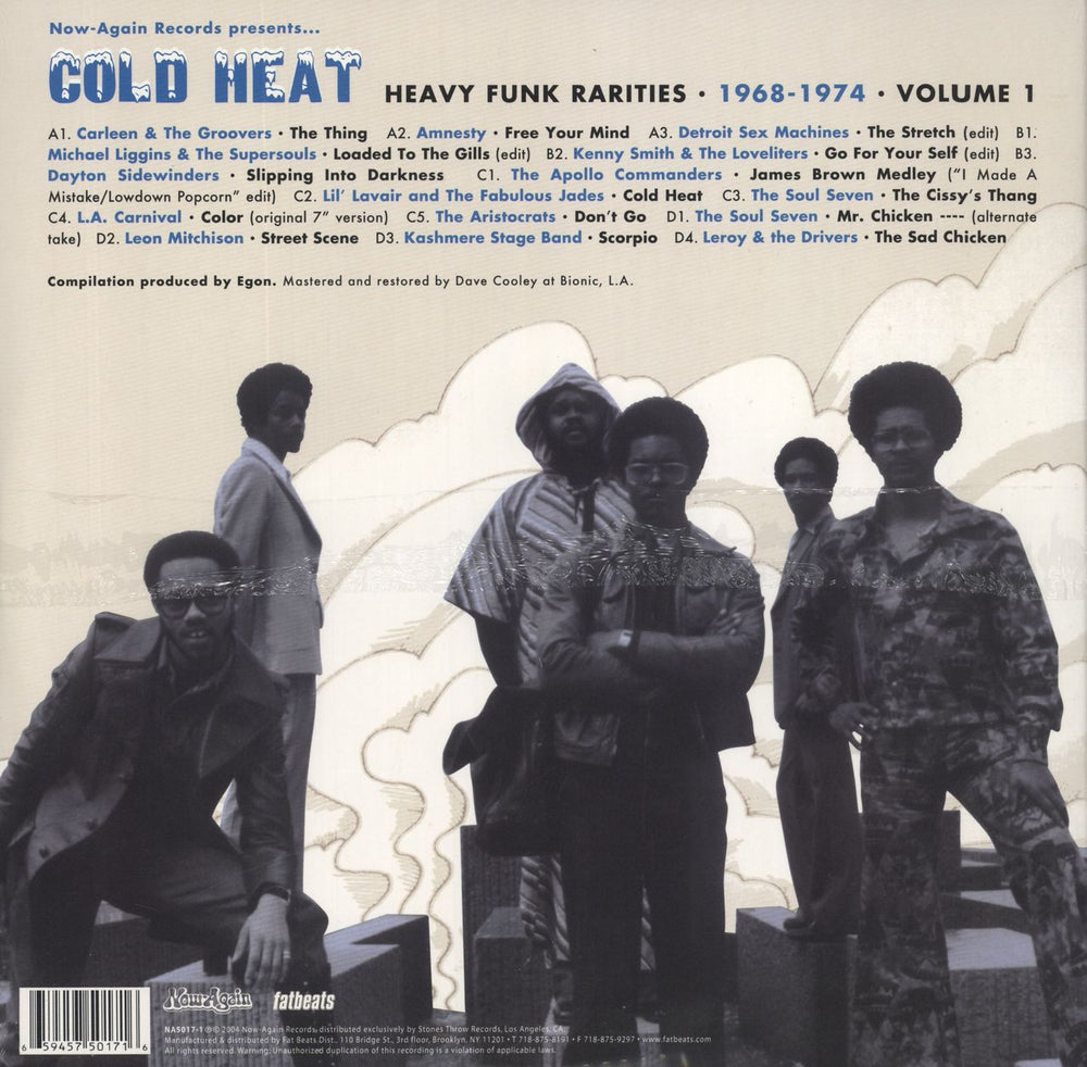 Various-Soul & Funk Cold Heat - Heavy Funk Rarities 1968-1974 Vol.1 - Sealed US 2-LP vinyl record set (Double LP Album) 659457501716