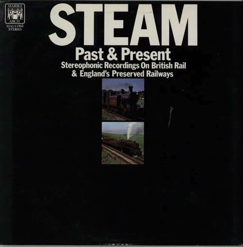 Various-Trains Steam Past & Present UK vinyl LP album (LP record) MALS1362