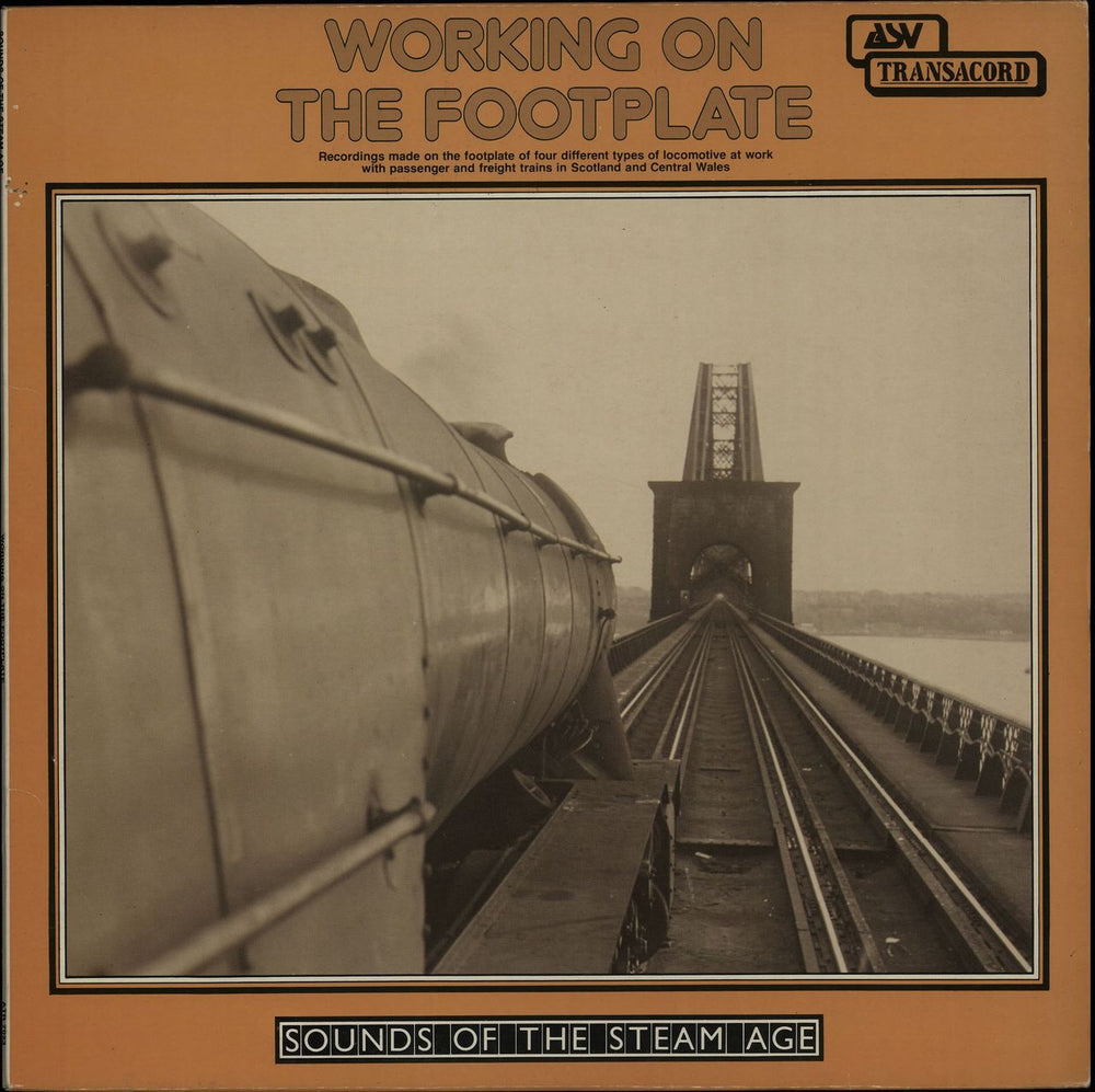 Various-Trains Working On The Footplate UK vinyl LP album (LP record) ATR7023