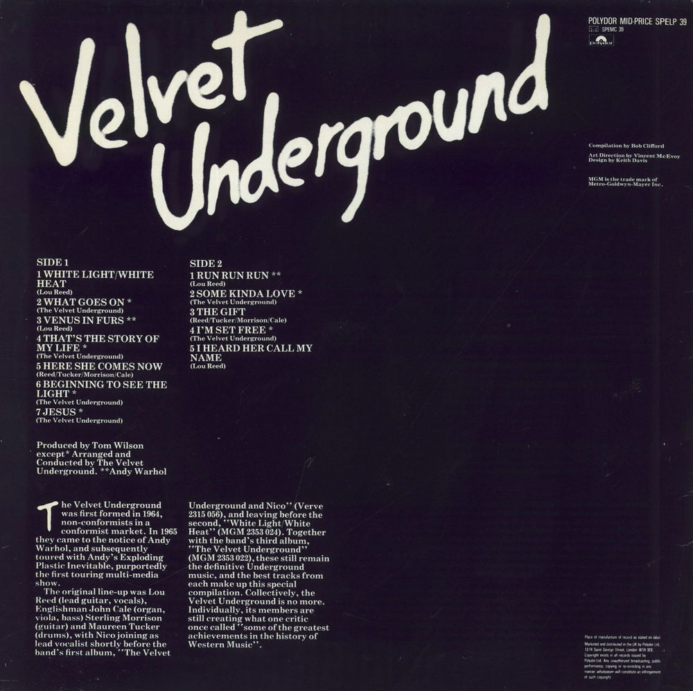 Velvet Underground The Velvet Underground - EX UK vinyl LP album (LP record)