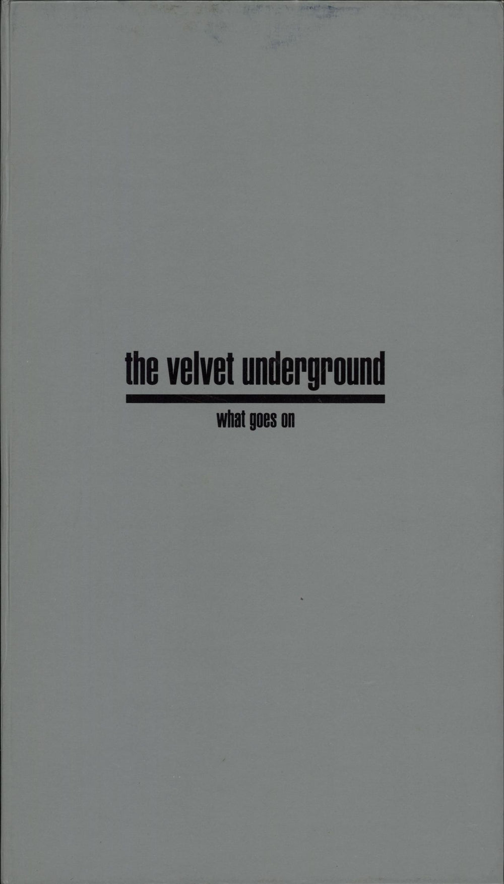 Velvet Underground What Goes On Australian box set RVCD28