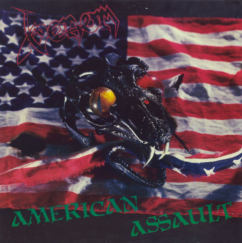 Venom American Assault UK vinyl LP album (LP record) MX8034