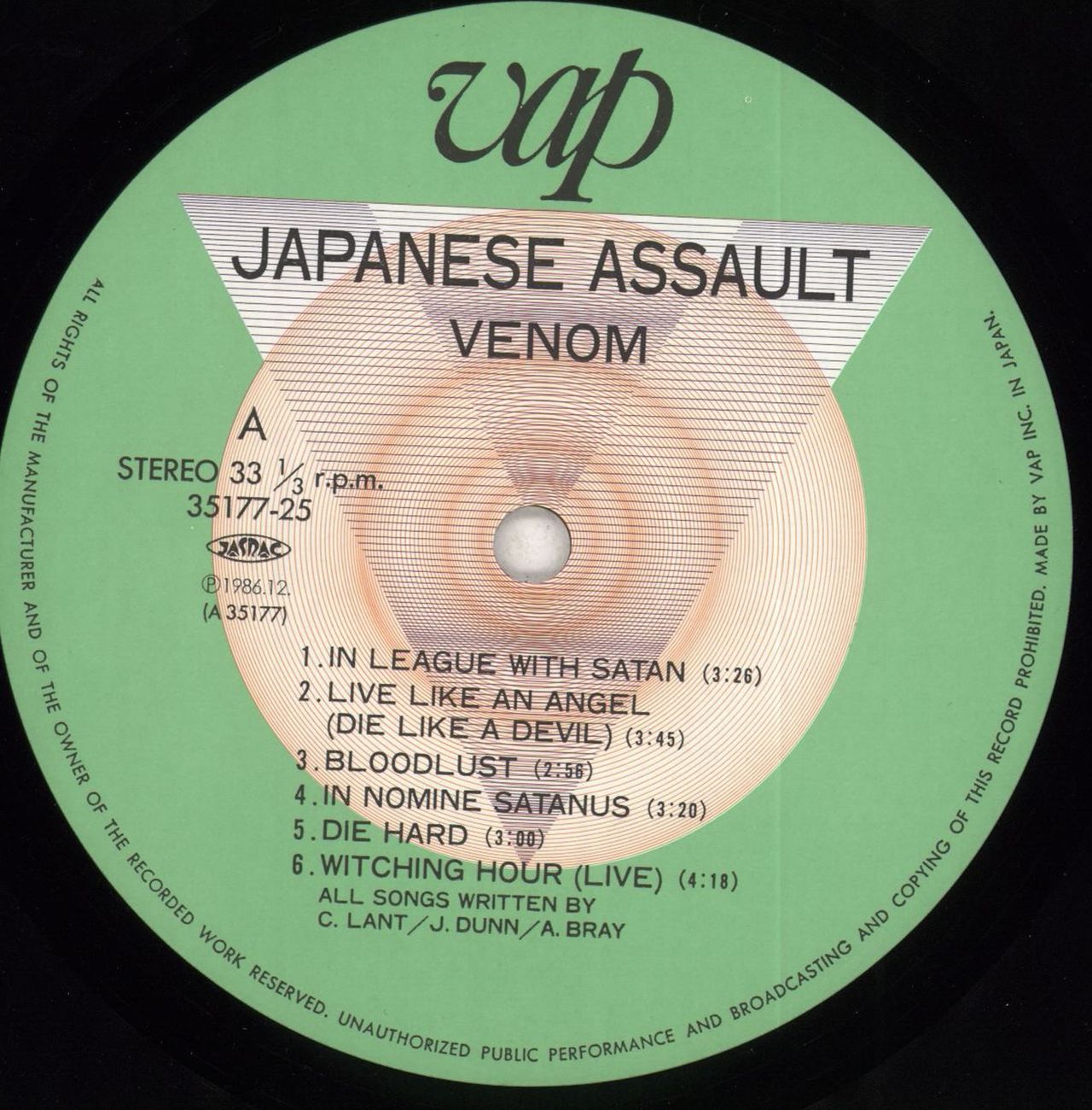 VENOM Japanese Assault - CD