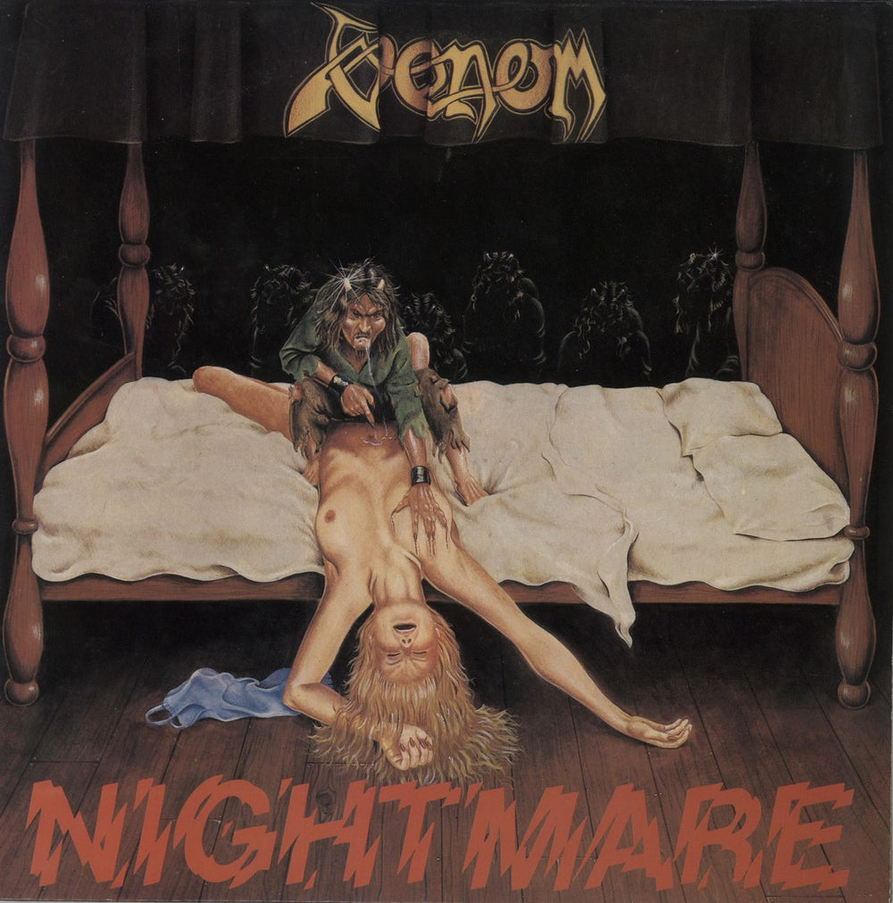 Venom Nightmare - Withdrawn sleeve UK 12" vinyl single (12 inch record / Maxi-single) NEAT47-12