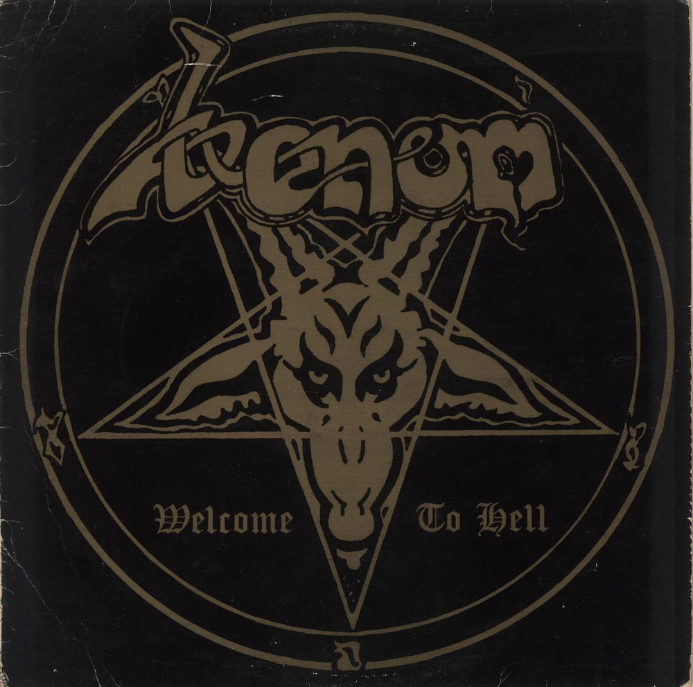 Venom Welcome To Hell - VG UK vinyl LP album (LP record) NEAT1002LP